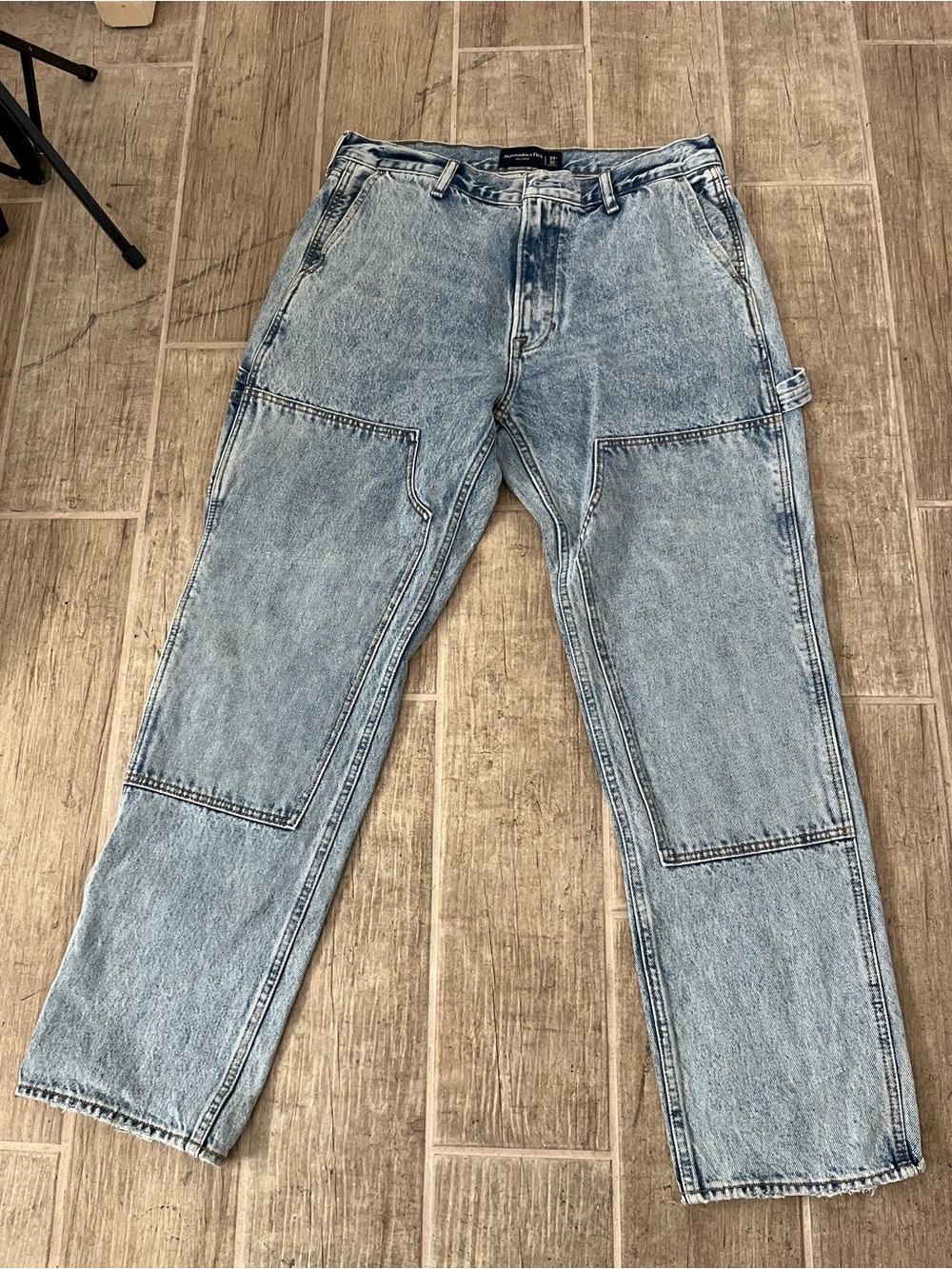 Abercrombie & Fitch Light Blue 90s loose Carpenter Jeans men’s size 34X32